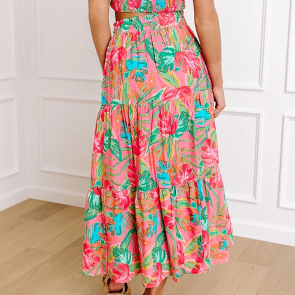 Floral Summer Maxi Skirt - Picture 2 of 3